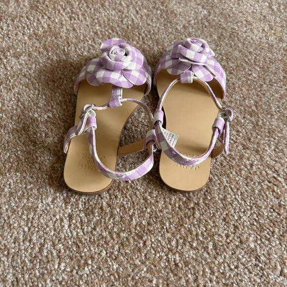 Janie and Jack Kids Purple Sandals - Picture 2 of 3